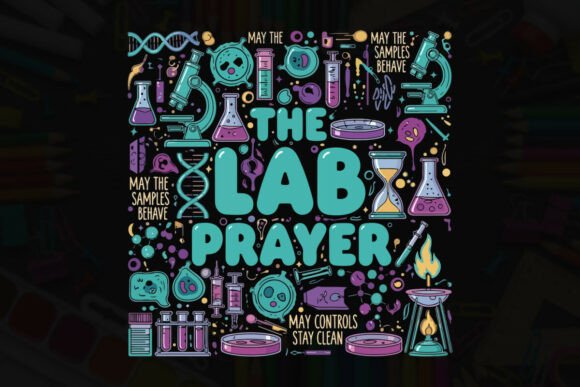 Bold and Heartfelt: The Lab Prayer Science Typography Design