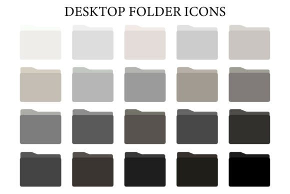 Exploring 20 Folder, Desktop Folder, Icons