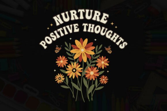 Nurture Positive Thoughts: A Heartfelt Teacher Design