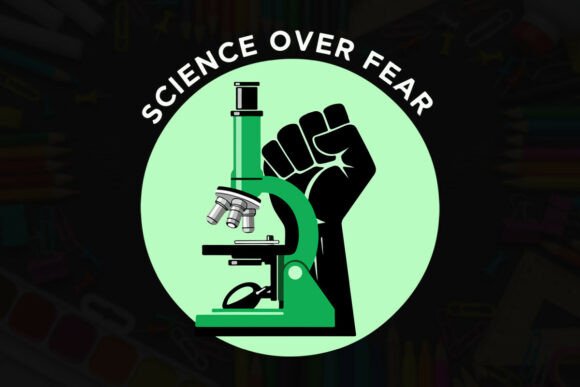 Science over Fear: A Bold Typography Design