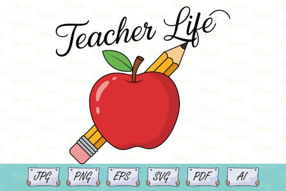 Teacher Life Apple Pencil Shirt SVG: A Versatile Design