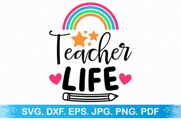 Teacher Life Clipart: A Versatile Design for Educators