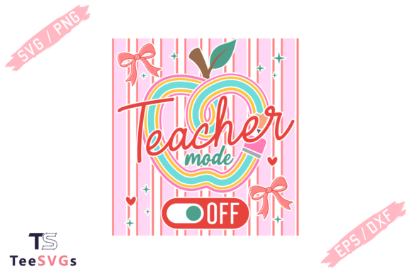 Teacher Mode off Coquette Striped Svg: A Stylish Embroidery Choice