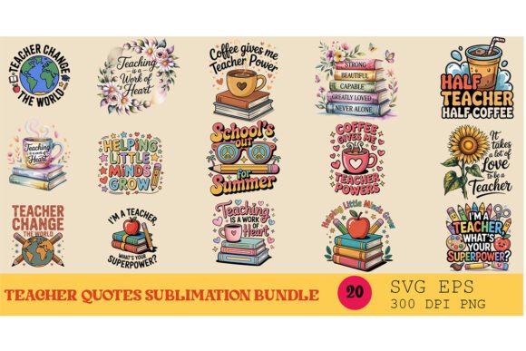 Teacher Quotes Sublimation Bundle SVG: A Designer's Review