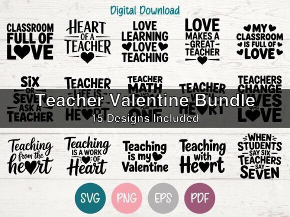 Teacher Valentine Bundle: A Versatile Embroidery Set