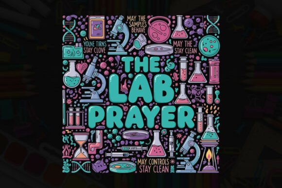 The Lab Prayer Typography T-shirt Design